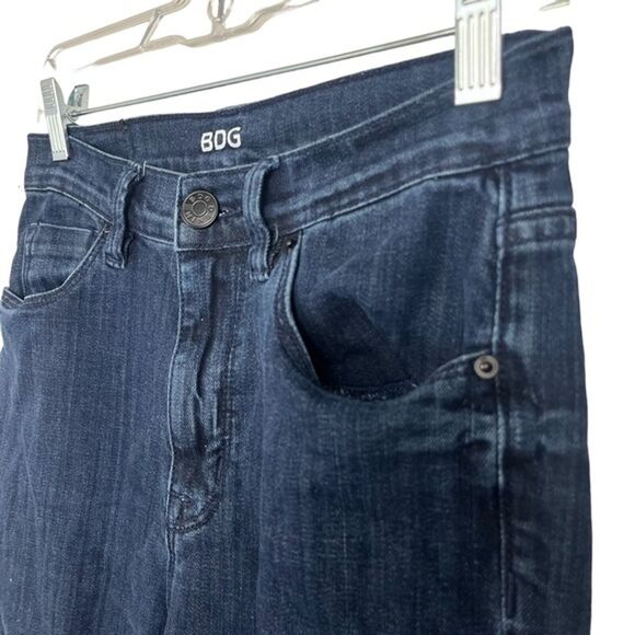 BDG HIGH RISE TWIG ANKLE Dark Wash Stretch Zip Fly Jeans URBAN OUTFITTERS 27 x29 - Picture 6 of 16